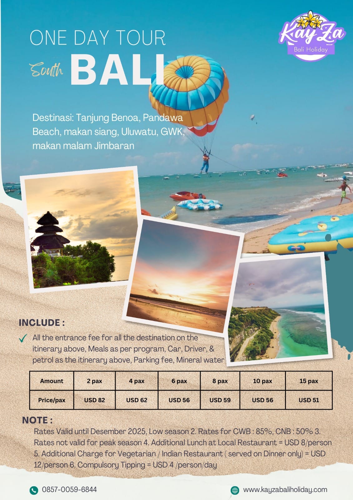ONE DAY SOUTH BALI